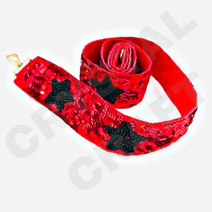 CRYSTAL CRAFT Sangle de sac à main en perles de verre pour les jours de match, couleur personnalisée, perles de rocaille, style indien, taille personnalisée, logo personnalisé accepté - Product Image 6