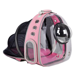 Mochila grande transpirable de viaje espacial <span class=keywords><strong>transparente</strong></span> de alta calidad <span class=keywords><strong>para</strong></span> <span class=keywords><strong>gatos</strong></span>, portador de mascotas al aire libre con cierre de cremallera de plástico de calidad - Product Image 3