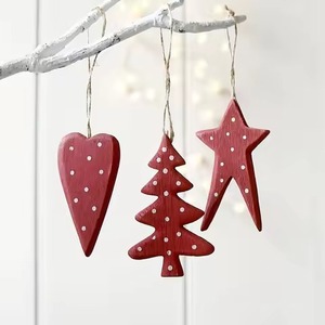 Adorno colgante de árbol de Navidad de madera de tamaño personalizado de primera calidad decoración de vacaciones - Product Image 3