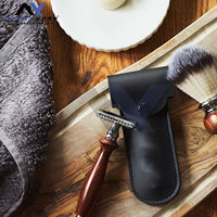 Rasoir de sécurité à double tranchant pour hommes, rasoir de rasage traditionnel pour hommes, pochette de voyage, soin masculin, rasages lisses et précis, cadeau idéal