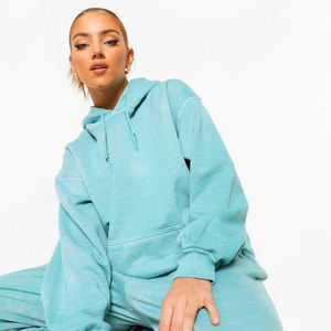 Custom High Quality Comfortable Acid Wash <b>Women's</b> <b>hoodies</b> <b>for</b> Youth 100% Cotton Solid Pattern New Style Casual Wear <b>for</b> Winter - Product Image 5