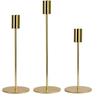 Portavelas de Latón Dorado para Velas de Té con Base Sencilla y Elegante para Mesa de Hogar - Product Image 4