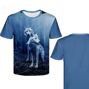 เสื้อยืดพิมพ์ลาย3D สำหรับผู้ชายสีทึบปรับขนาดได้พิมพ์ลาย3D จากปากีสถาน - Product Image 3