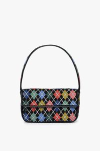 Bolso de hombro color crema para mujer, bordado a mano con flores de amapola y cuentas, con correa decorativa de cuentas y flores naranjas, ideal para regalo. - Product Image 5