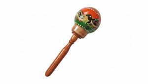 Maraca en bois fait main Solobeat avec tambourin et sac - Instrument de musique de percussion ethnique - Product Image 3