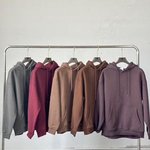 Sudadera con capucha personalizada de alta calidad para hombre, sudaderas con capucha de lana de peso pesado de invierno con logotipo, sudaderas con capucha con estampado de soplo 3D Unisex - Product Image 2