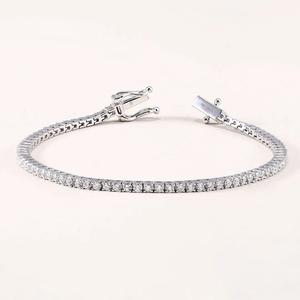 Pulseras de diamantes de corte redondo 925 para mujer para ocasiones de fiesta y regalo de boda para ella - Product Image 2