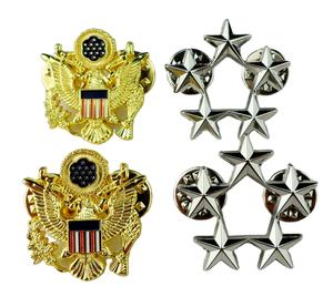 Badges métalliques sur mesure de haute qualité pour uniformes, vente en gros, accessoires de cérémonie de qualité supérieure - Product Image 1