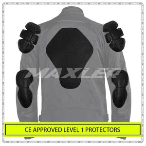 Chaqueta de montar corta reflectante aprobada por la CE con textil impermeable, chaqueta de moto transpirable y ligera para todas las estaciones - Product Image 3