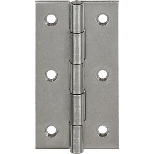 VORMANN 80mm Height 41mm Width 1.5mm Thickness Rolled Stainless Steel <b>Narrow</b> Hinge Cabinet Organizer Packaged in Units of 10 - Product Image 1