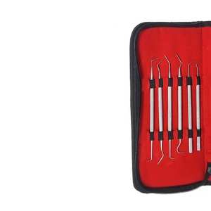 SURGINEXA Kit d'instruments dentaires professionnels en acier allemand, 12 pièces, comprenant un cure-dent, un scalpel, un miroir - Product Image 3