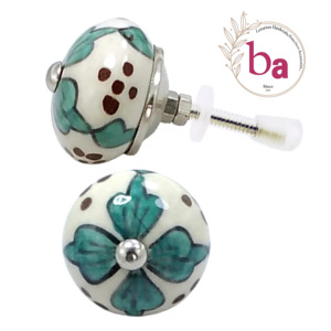 Beaux boutons en céramique de qualité d'exportation, poignées de poignée d'armoire de tiroir, matériel en nickel CK 605 - Product Image 1