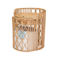 Nouvelle arrivée avec un design élégant vanité et tabouret en rotin naturel faits à la main avec matelas pour la décoration de la maison, fabriqué au Vietnam