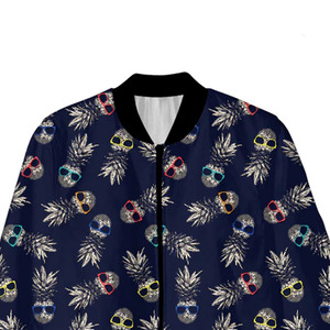 แจ็กเก็ตบอมเบอร์สำหรับผู้ชายผู้หญิงพิมพ์ลายเต็มตัวสไตล์สตรีทแวร์น้ำหนักเบา - Product Image 5