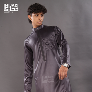 เครื่องประดับเสื้อผ้ามุสลิมปักลายสีดำเงาแบบดั้งเดิมทำจากโพลีเอสเตอร์อินเดียปากีสถาน - Product Image 1