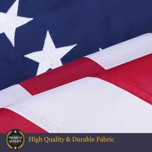 Betsy Ross 2x3 Feet Embroidered 13 Star American Flag Heavy Duty Outdoor Colonies Banner for 250th Anniversary Fiberglass - Product Image 3