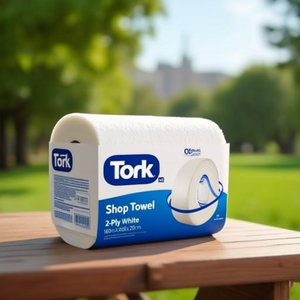 Rouleau de serviettes d'atelier Tork M2, 2 plis, blanc, 160 m x 20 cm, 6 rouleaux/paquet - Product Image 3