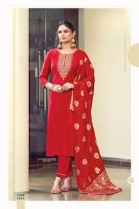 ชุดเคอร์ติผ้าไหมโรมันพรีเมี่ยมน้ำหนักเบานุ่มพร้อมงานเย็บปักถักร้อยหนักพร้อมกระเป๋ากางเกงที่เหมาะสำหรับการจับแพะชนแกะและสาวออฟฟิศ - Product Image 4