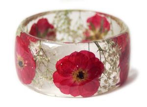 MADE Joyería fina Pulseras y brazaletes finos Cadena fina y pulseras de eslabones Resina acrílica Flor Brazalete Pulsera Joyería para - Product Image 6