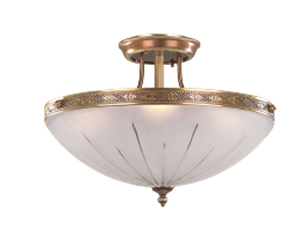 Soffitto a LED in pelle lucidata contemporanea con vetro acido 3 lampadine a filo per il controllo dell'interruttore dell'hotel - Product Image 1