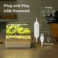 Baki Semai 12 Sel dengan Lampu LED 8W yang Dapat Diredupkan, Timer 3 Mode untuk Kebun Herbal Rumah, Kit Penyemaian dan Penyemaian Benih Bersertifikasi CE RoHS