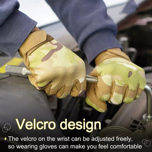 ถุงมือแบบเต็มนิ้วสำหรับงานด้านความปลอดภัยทางยุทธวิธีถุงมือใช้ในอุตสาหกรรมยิงรถจักรยานยนต์ล่าสัตว์ - Product Image 2