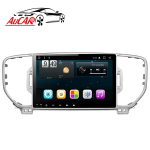 AuCAR 9 "Android 10 autoradio Touch Screen Car Stereo Video Audio navigazione GPS lettore DVD per auto per Kia KX5 Sportage 2016-2018