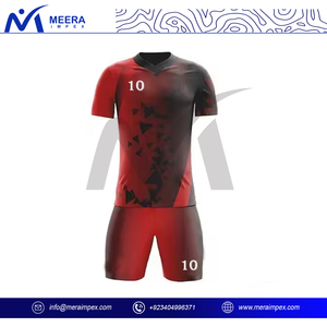 Maillot de football court respirant en polyester 100 % de haute qualité, couleur dégradée, personnalisable, uniforme de football imprimé, tenue d'entraînement - Product Image 3