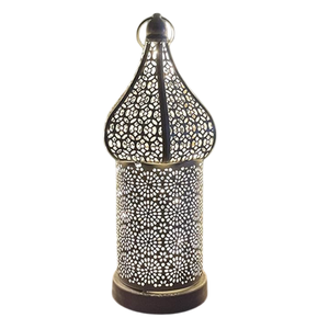 High Quality Brass <b>Vintage</b> Embossed <b>Lantern</b> With Polish Finished For Tabletop Decor Arabic <b>Lantern</b> For Home Decoration - Product Image 2