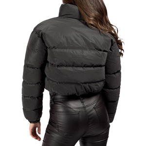 Veste d'hiver épaisse et chaude à manches longues et à fermeture éclair pour femmes, surdimensionnée, avec logo personnalisé, vente en gros OEM 2026 - Product Image 4