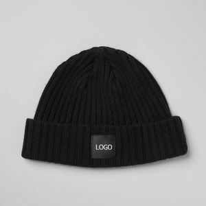 OEM Custom High Quality logo Knitted Hat Designer Winter Hat Satin Silk Floppy Hat - Product Image 2