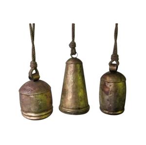 Indian Wholesale Rustic Vintage Style Handmade Iron Metal Crafts <b>Cow</b> <b>Bell</b> for Home Garden Christmas Wreath Decor - Product Image 1