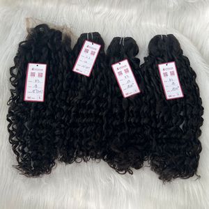 Paquetes de cabello humano crudo vietnamita rizado romántico con cierre de encaje Estilo de onda natural Producto de extensiones alineadas con cutícula virgen - Product Image 4