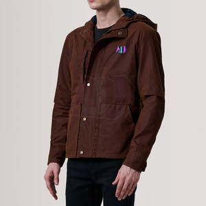 Chaqueta de Lona para Hombre, Diseño Moderno con Capucha, Tejido Resistente, Secado Rápido, Transpirable, Ajuste Cómodo para Estilo Urbano - Product Image 3