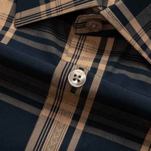 Aristino hombres verano rayas mandarín cuello transpirable antiarrugas secado rápido bambú mezcla vestido camisa venta al por mayor caliente - Product Image 3