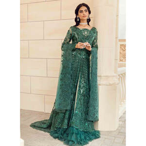 Elegantes vestidos de encaje de diseño pakistaní vestidos de fiesta de patrón sólido con logotipo personalizado - Product Image 4