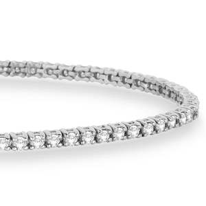 Eternity Diamond Tennis <b>Bracelet</b> in 14k White <b>Gold</b> 2.10ct-Elegant Diamond <b>Bracelets</b> & <b>Bangles</b> - Product Image 1
