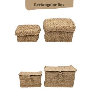 Hot Sale <b>Wicker</b> Seagrass <b>Hamper</b> Storage Basket Set For Home Accessories Vanity Organizer Creating Storage - Product Image 4