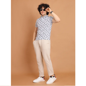 เสื้อยืดคอโปโลแขนครึ่งแขนผ้าฝ้าย100% พรีเมี่ยม, เสื้อยืดอเนกประสงค์ใส่สบายยืดได้สวมใส่สบายพิมพ์ลายดิจิตอล - Product Image 1