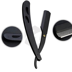 Afeitado Barber Tools Hair Razor Black Professional Ajustable Safety Razor Ustra Maquinilla de afeitar sin dolor para hombres Personal - Product Image 2