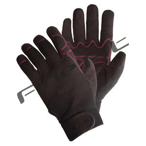 Guantes de mecánico de cuero hechos a medida Guantes DE TRABAJO antideslizantes tácticos de Palma de cuero sintético Protección de seguridad para hombres OEM - Product Image 6