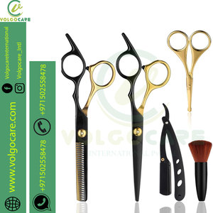 Professional Hair Thinning <b>Set</b> 5.5 Inch <b>Barber</b> Scissors with Stainless Steel Blade Sharp Blunt Tip Hairdressing Straight Blade - Product Image 3