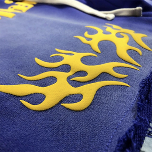 กางเกงขาสั้นวินเทจของผู้ชายซักลายกรดเหงื่อจางหายไปจากแสงแดด3D พิมพ์ลายพัฟเชือกรูด100% โพลีเอสเตอร์ - Product Image 2