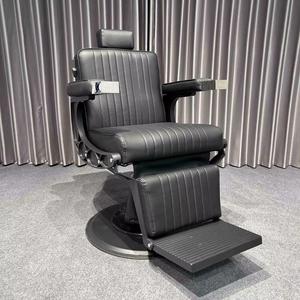 Nouvelle chaise de barbier commerciale moderne, mobilier de salon en métal, simili cuir avec pompe hydraulique robuste et repose-pieds réglable - Product Image 3