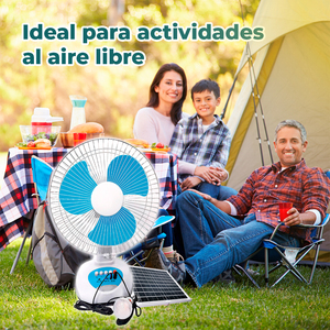 Ventilador Solar de 12 Pulgadas con 3 Velocidades y Batería de Larga Duración, Ventilador Resistente para Exteriores - Product Image 6