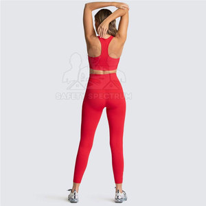 Conjunto de Yoga Ecológico y Transpirable para Mujer, Personalizable con MOQ Bajo, de Alta Calidad, Ajustado, con Cintura Elástica y Logotipo Frontal - Product Image 3