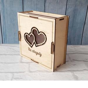 Caja decorativa de montaje de madera contrachapada, diseño de enclavamiento, caja de exhibición de almacenamiento de recuerdo de madera grabada con láser, caja cortada con láser personalizada - Product Image 1