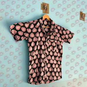 Custom <b>Men's</b> Casual Floral Print <b>Beach</b> Short Sleeve 100% Cotton <b>Shirt</b> Eco-Friendly & Breathable <b>for</b> Summer Party Vacation - Product Image 2