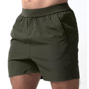 Pantalones Cortos Deportivos para Hombre, Elásticos, Casuales, para Fitness, Estilo Urbano, Sólidos, Transpirables, de Poliéster/Algodón, con Cordón Ajustable - Product Image 5