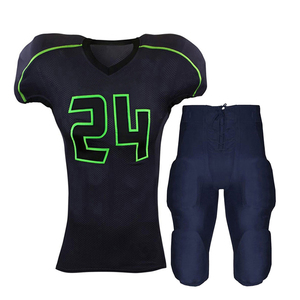 OEM por encargo nuevo diseño 2024 uniforme de fútbol americano con alta calidad transpirable 100% poliéster uniforme de fútbol americano - Product Image 1
